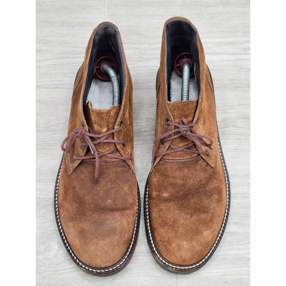 Naot Pilot Suede Leather Chukka Boots Men's EU 41 US 8-8.5 Brown No Insoles